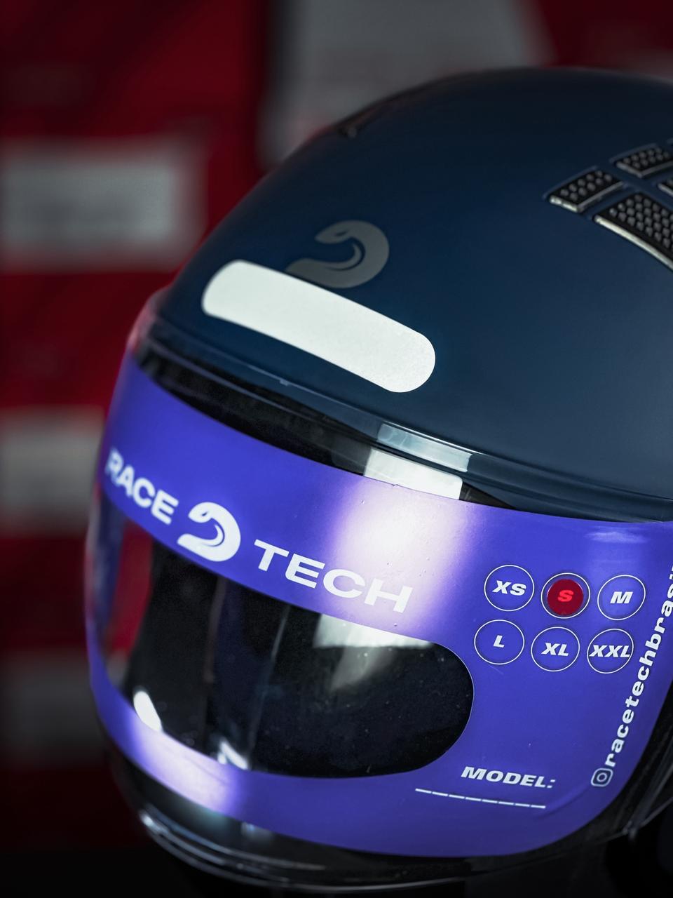 RACE TECH ONE MONOCOLOR MATTE AZUL