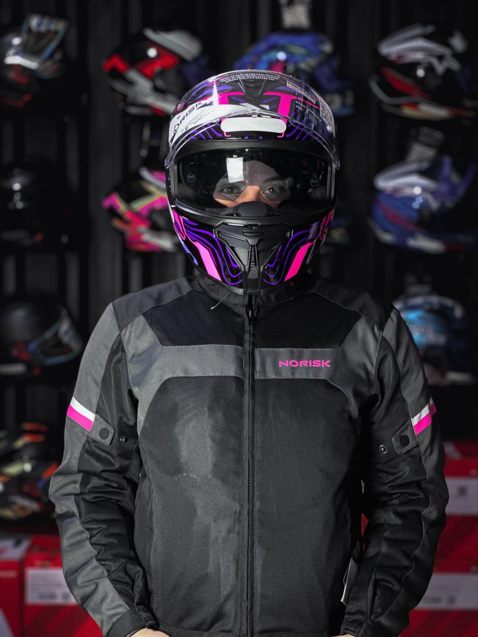 NORISK STRADA II FUSION ROXO/ROSA/PRETO