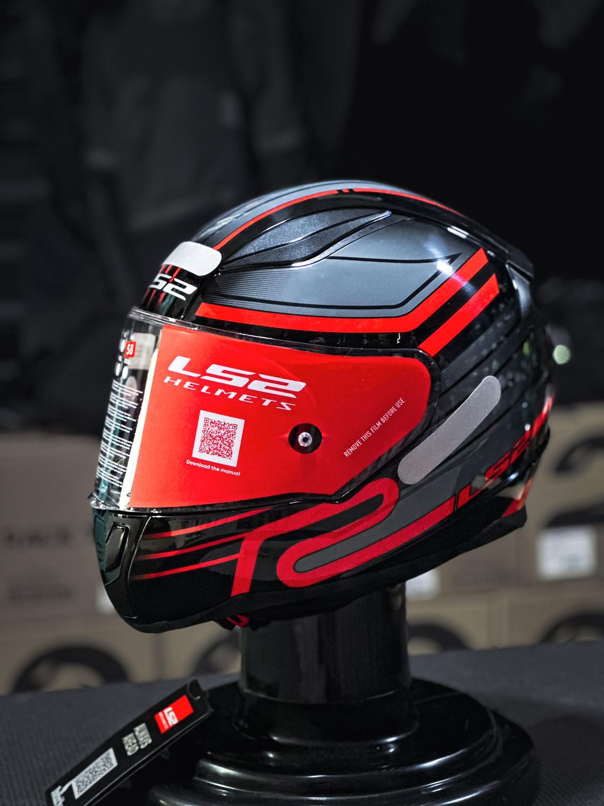  LS2 RAPID FF353 CIRCUIT BLK/RED 