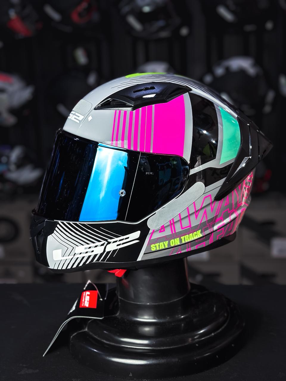 LS2 FF810 VIGO SHIFT BRILHO ROSA/CINZA