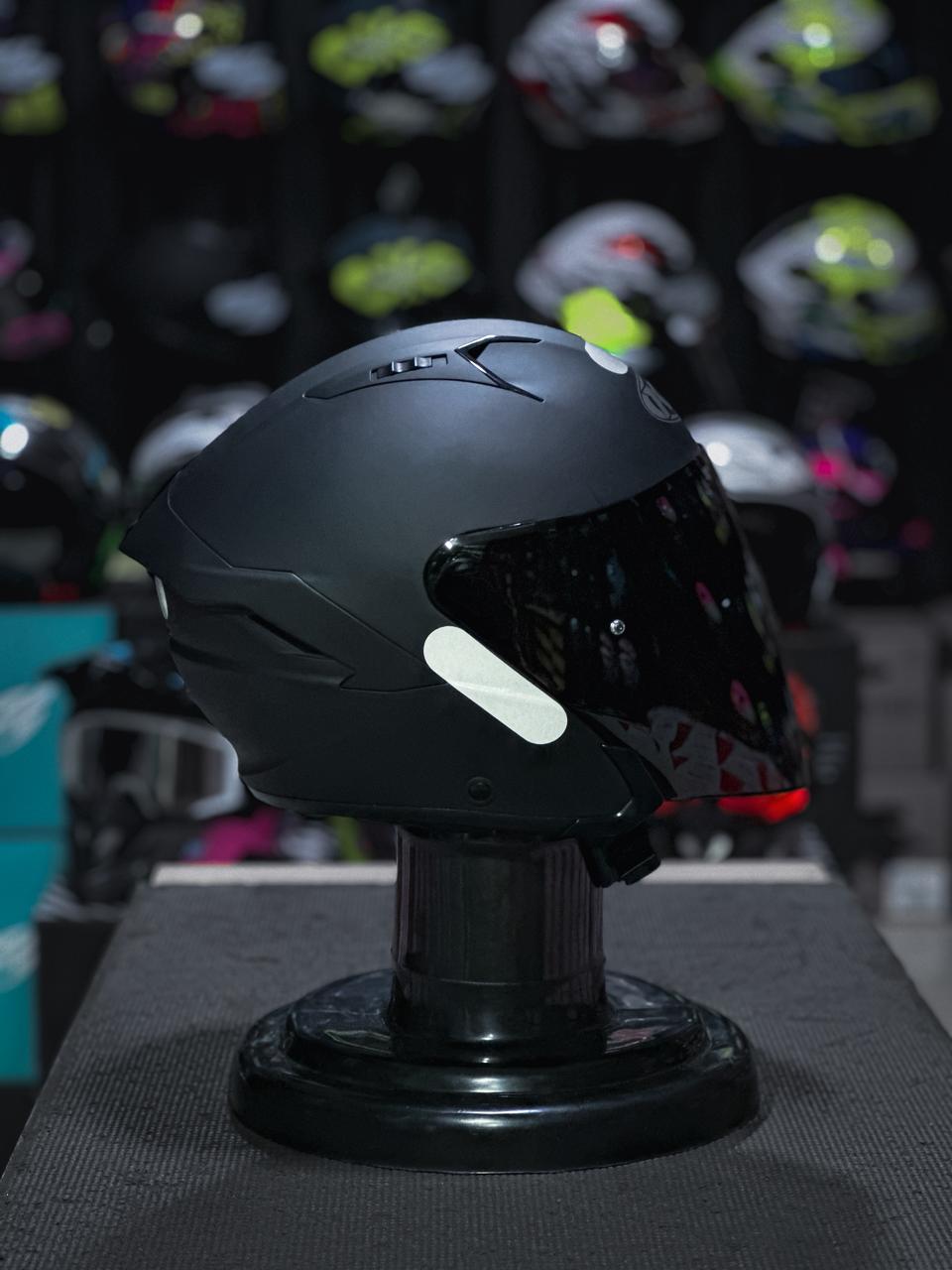 KYT CAPACETE D-CITY PLAIN MATT BLACK