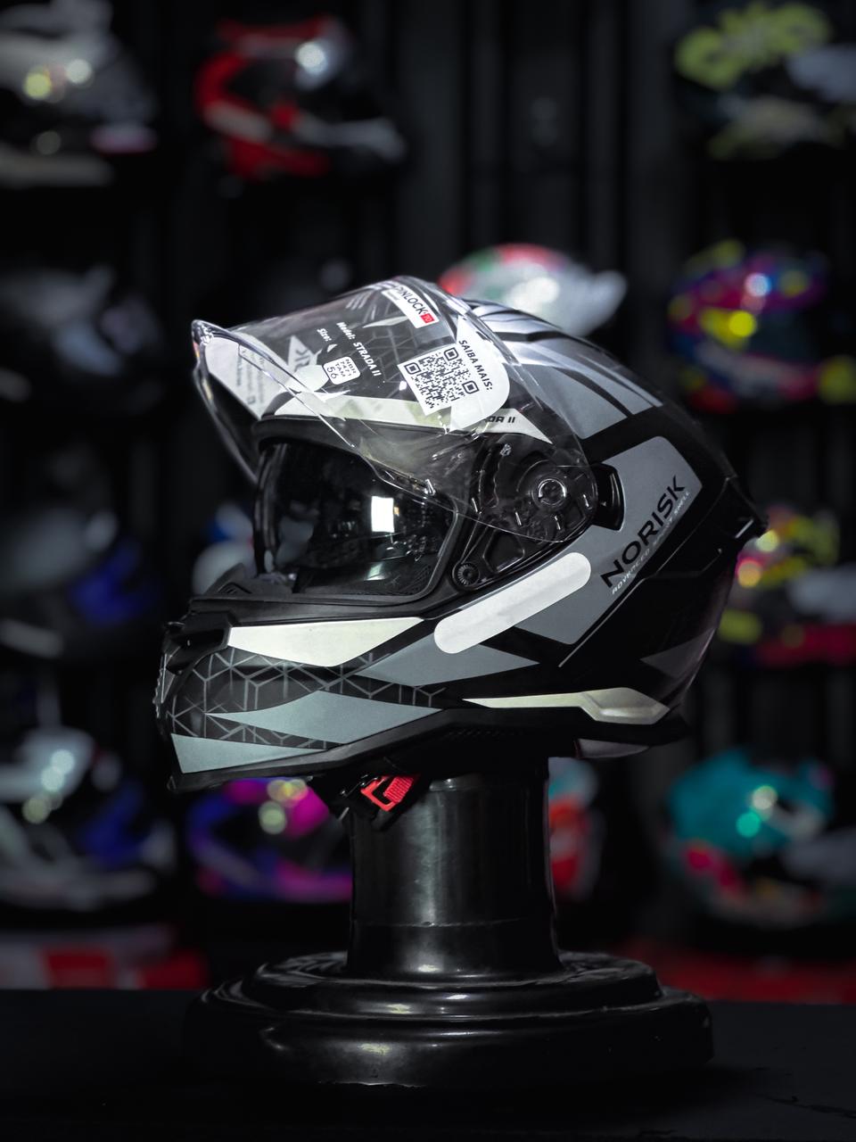 NORISK STRADA II EVOQUE MATTE BLACK/GREY