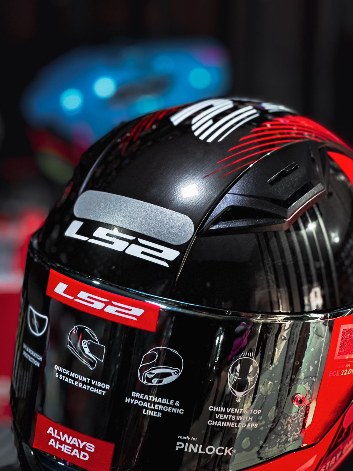 LS2 FF810 VIGO SHIFT JEANS TITANIUM/ RED