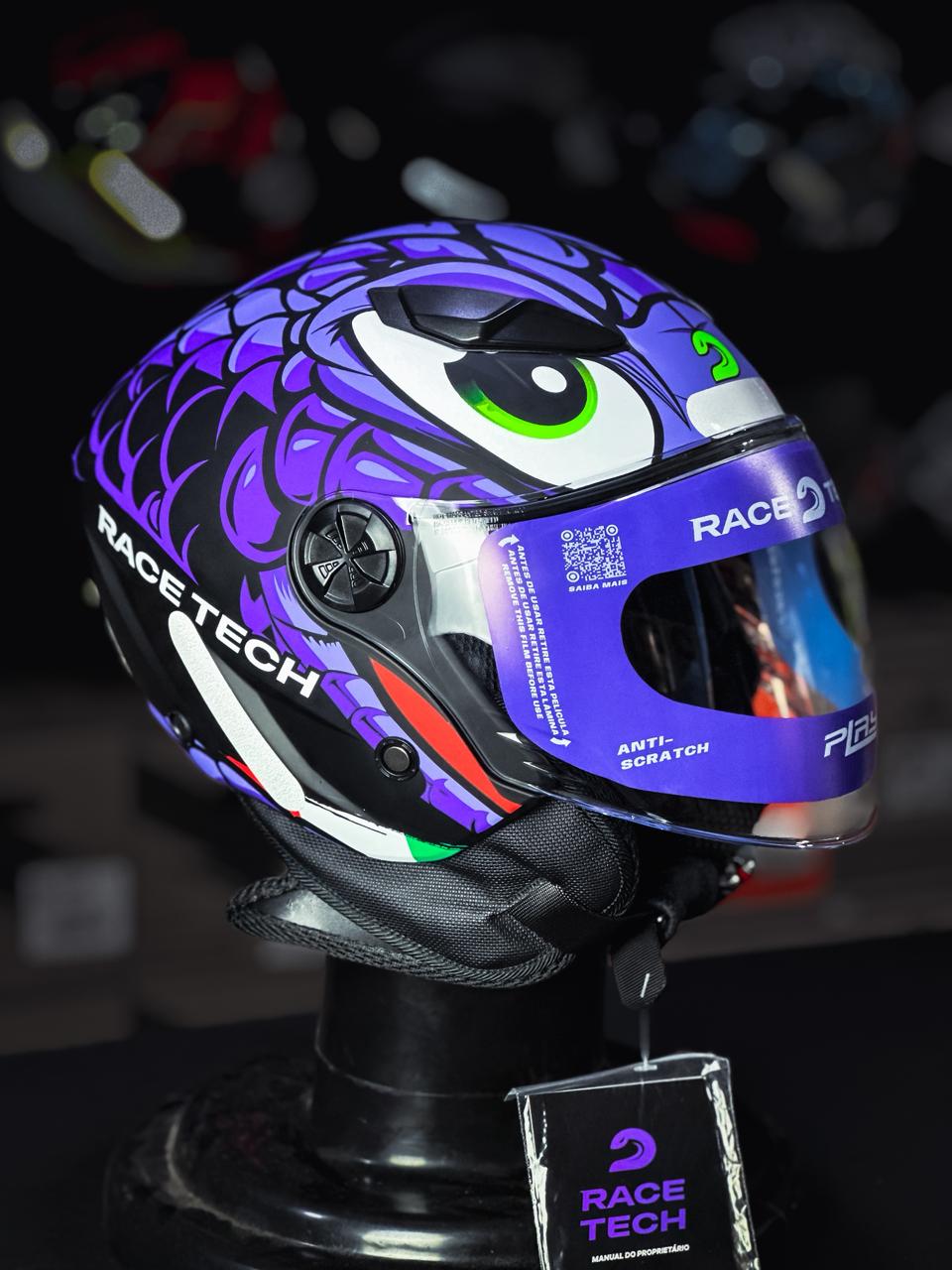 RACE TECH PLAY SNAKE PURPLE 