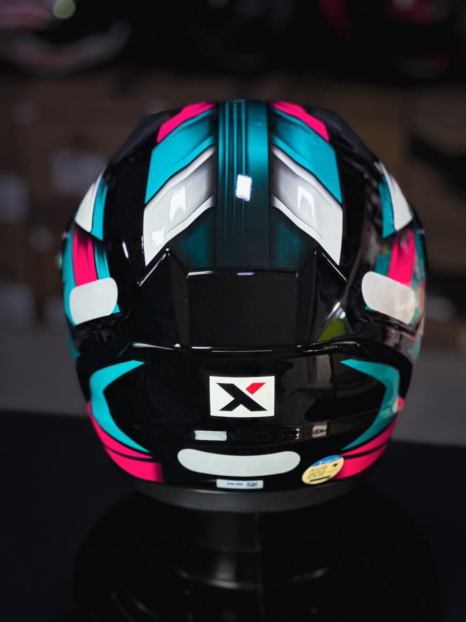 ASX CITY START BRILHO PRETO/TURQUESA/ROSA