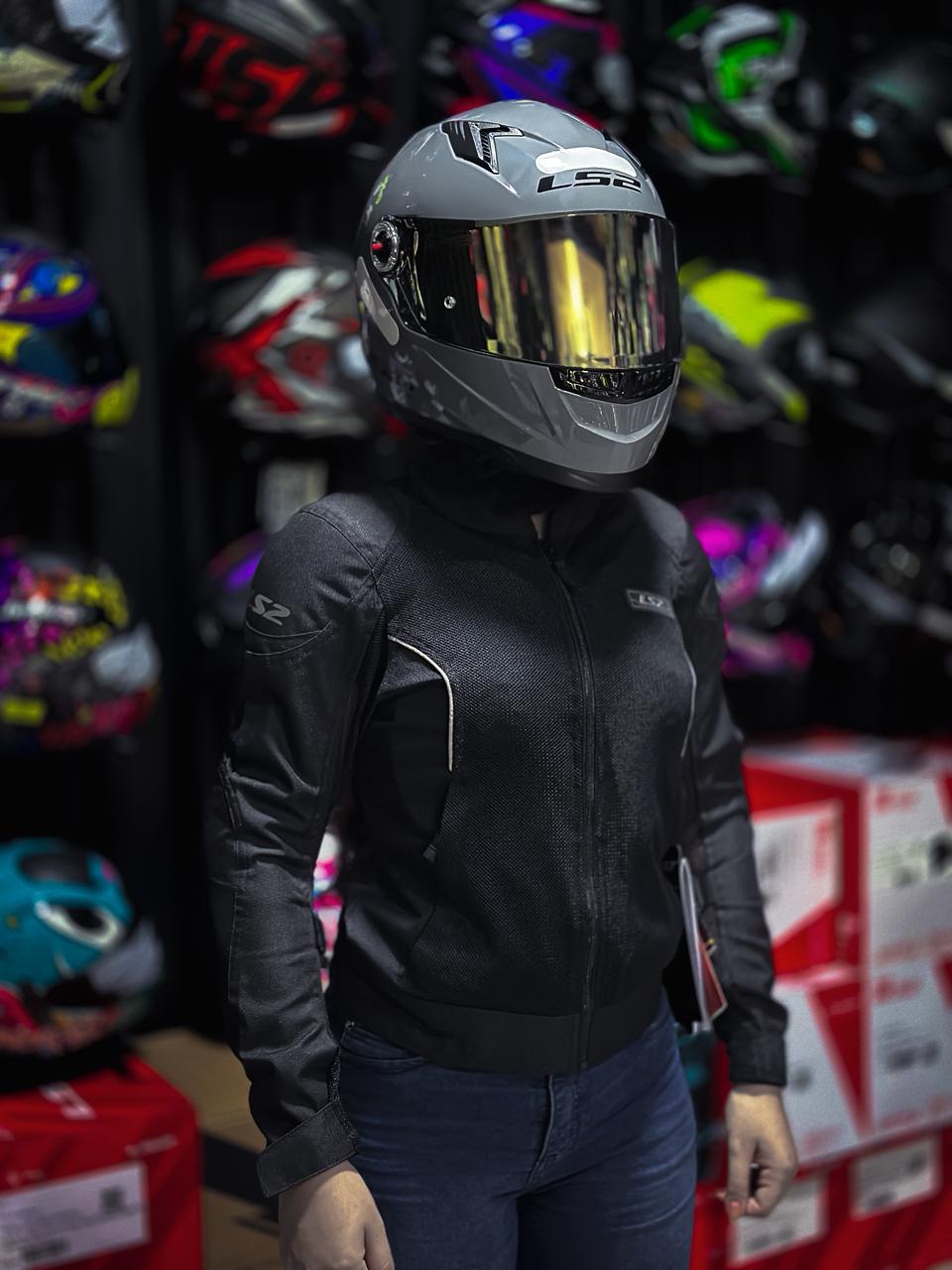 JAQUETA LS2 AIRY FEMININA PRETO