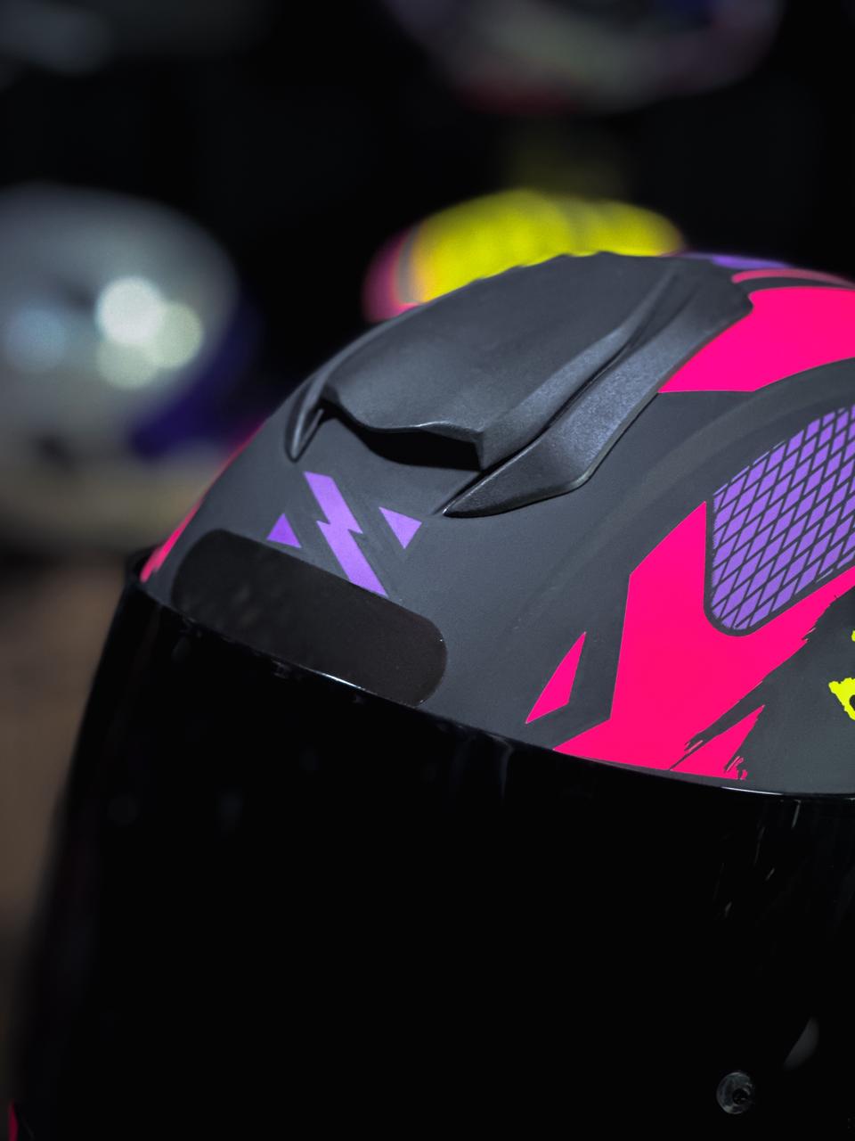 NORISK RAZOR TURBO MATTE BLACK/PINK/PURPLE