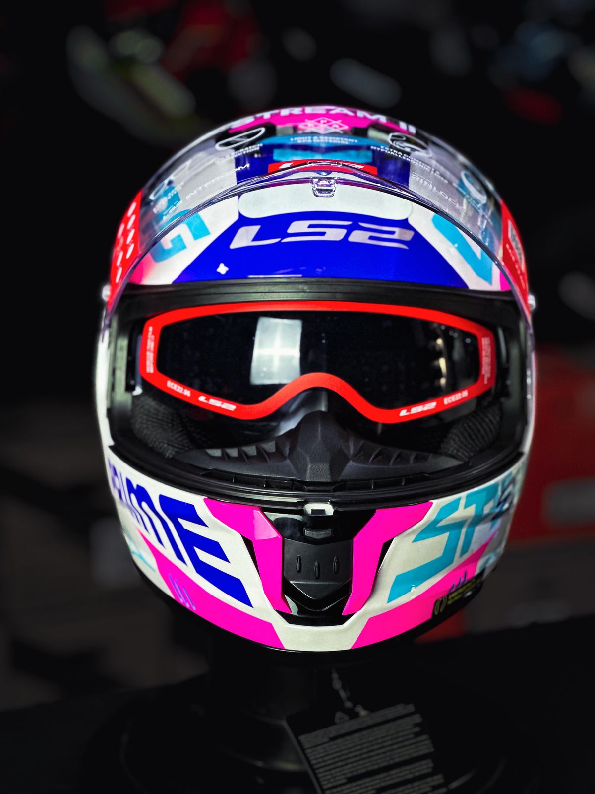 LS2 FF808 STREAM II RECE BRANCO/ROXO BRILHO