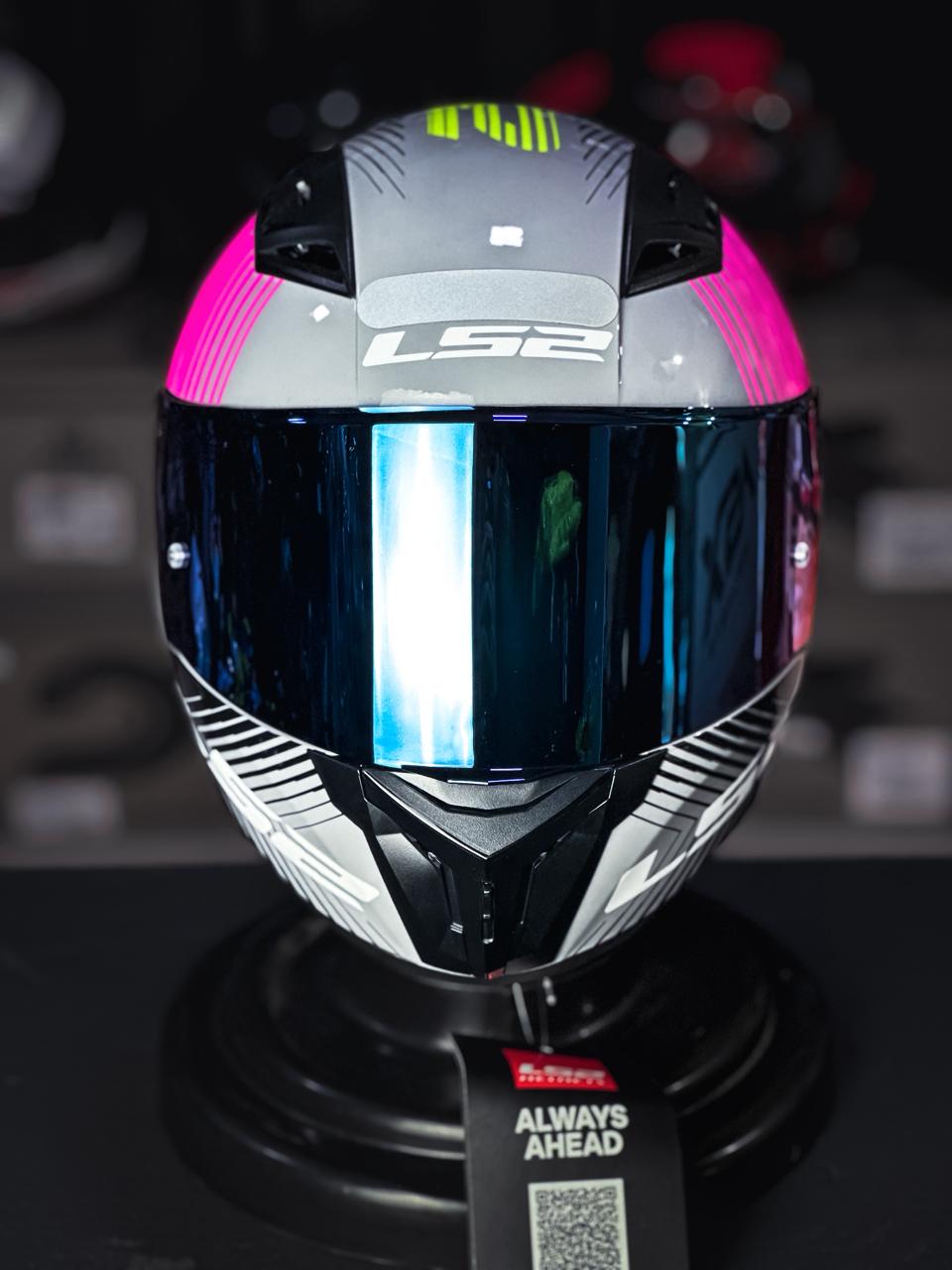 LS2 FF810 VIGO SHIFT BRILHO ROSA/CINZA