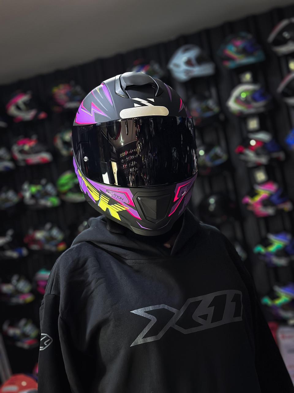 Norisk Capacete RAZOR SOLID GHOST MATTE BLACK PURPLE