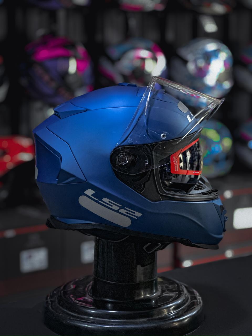 LS2 FF800 STORM MONOCOLOR MATTE BLUE 