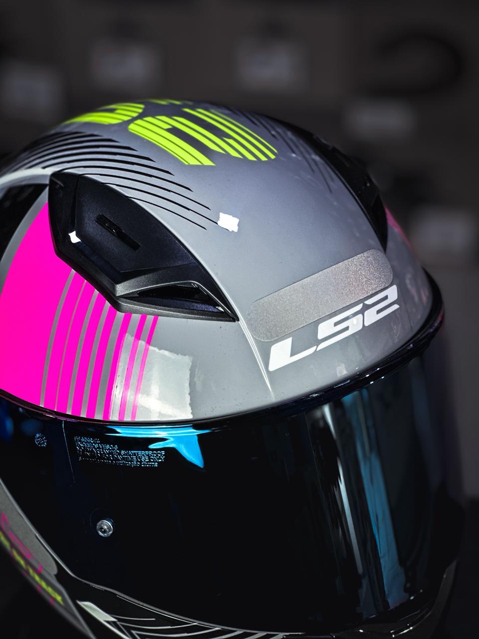 LS2 FF810 VIGO SHIFT BRILHO ROSA/CINZA