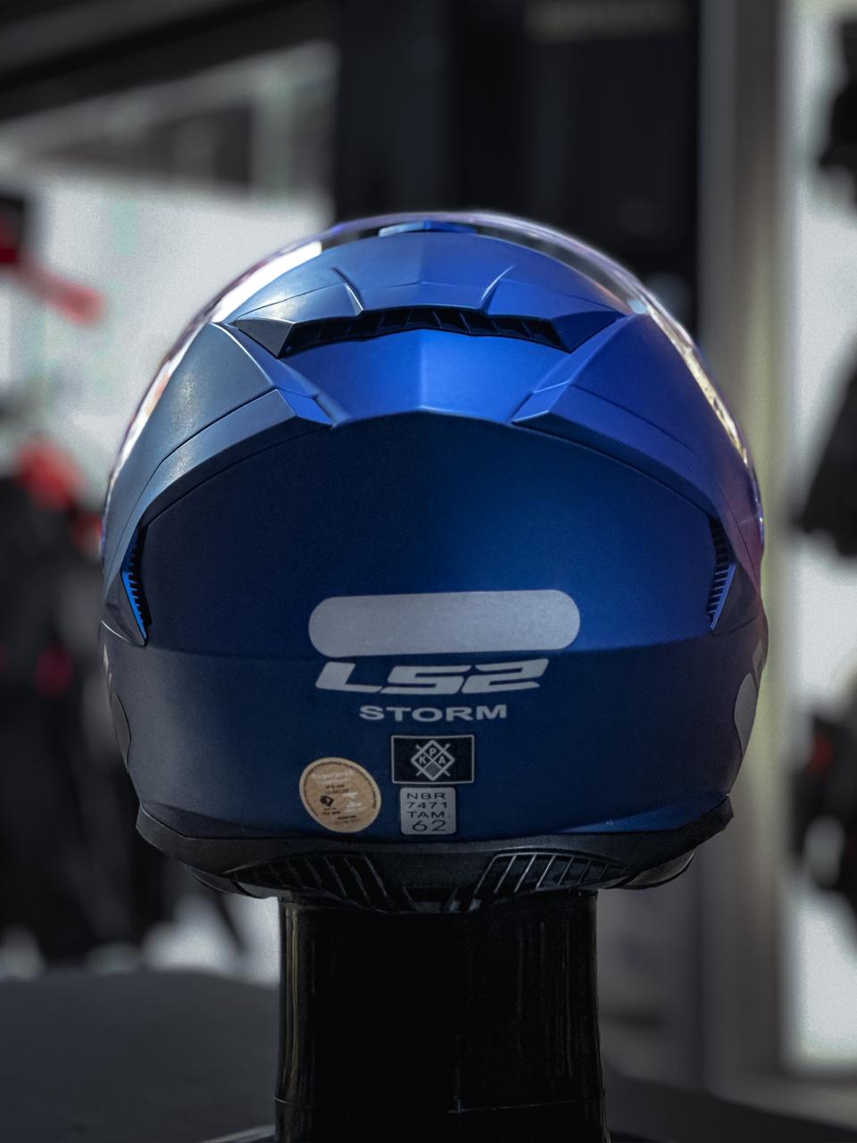 LS2 FF800 STORM MONOCOLOR MATTE BLUE 