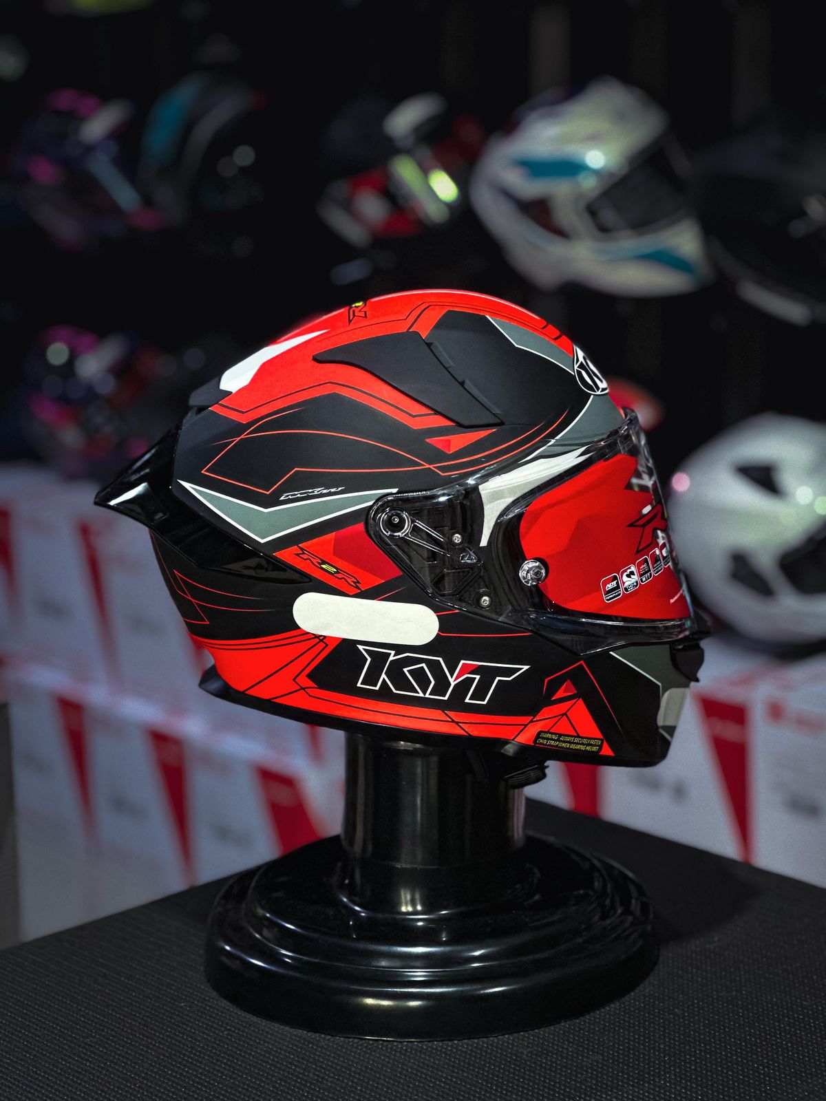 KYT R2R LED MATT BLACK/RED