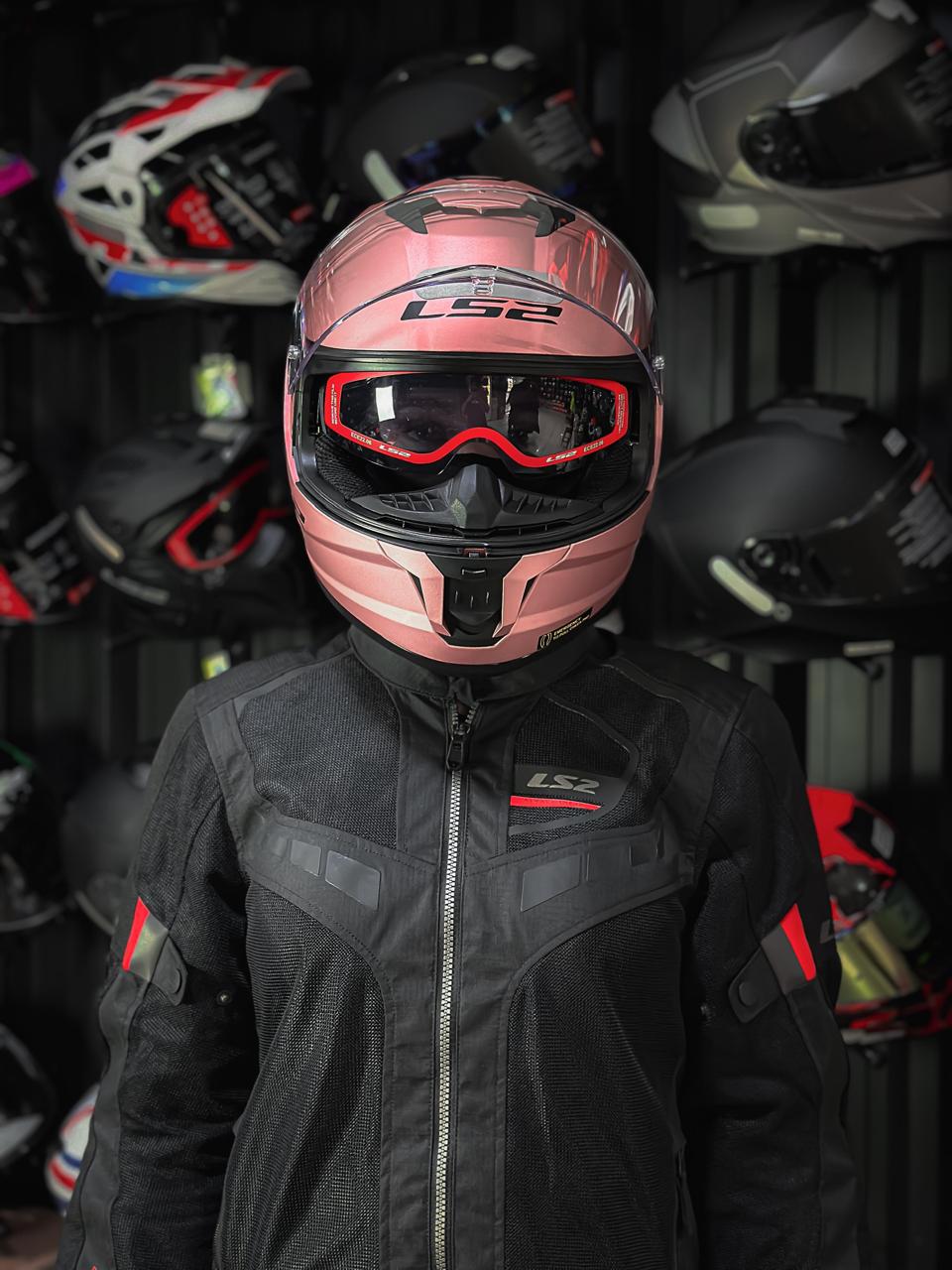 LS2 FF808 STREAM II MONOCOLOR MATTE ROSE GOLD METALLIC