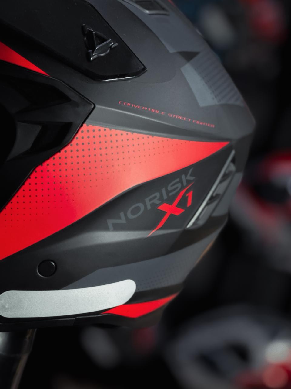 Norisk Darth II X1 PRETO/VERMELHO FOSCO