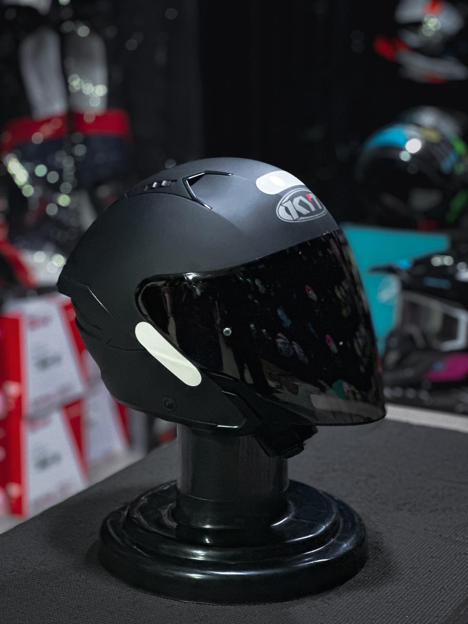 KYT CAPACETE D-CITY PLAIN MATT BLACK