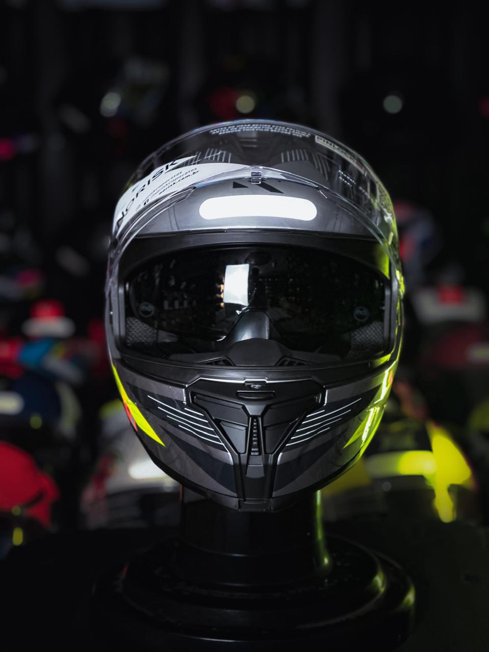 Norisk Capacete Strada II ST TITANIM BLACK/YELLOW