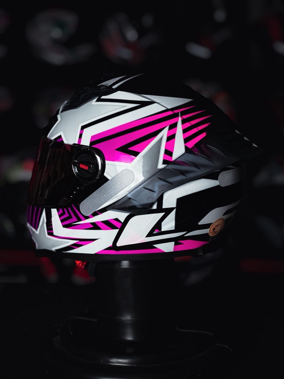 LS2 FF358 PRO ESTELLAR BLK PINK/PURPLE