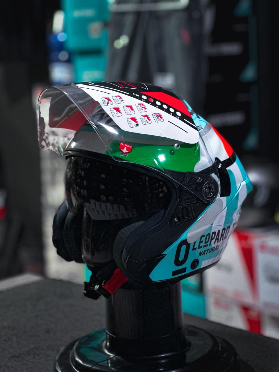 KYT CAPACETE ABERTO FOGGIA LEOPARD RÉPLICA