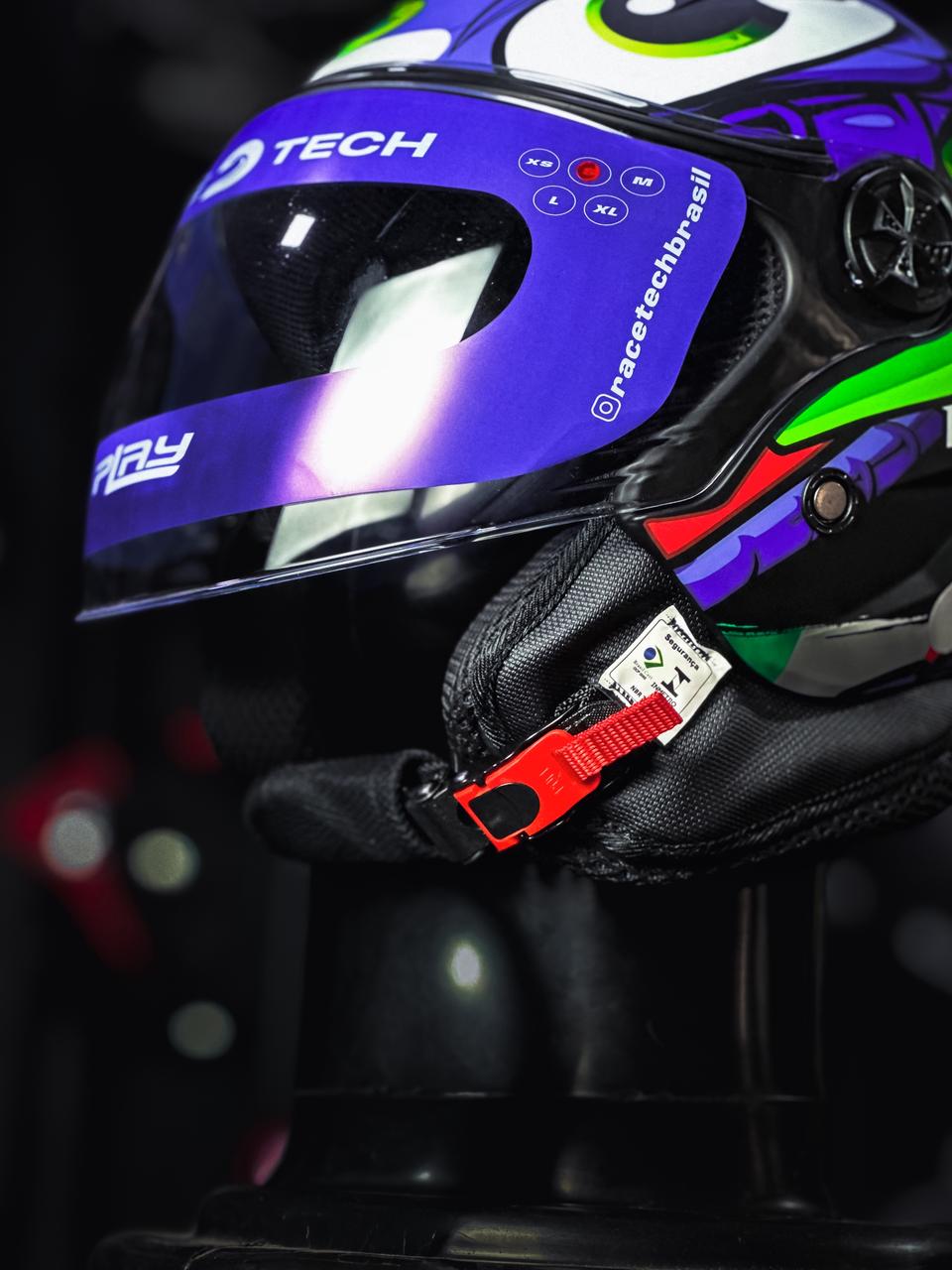 RACE TECH PLAY SNAKE PURPLE 