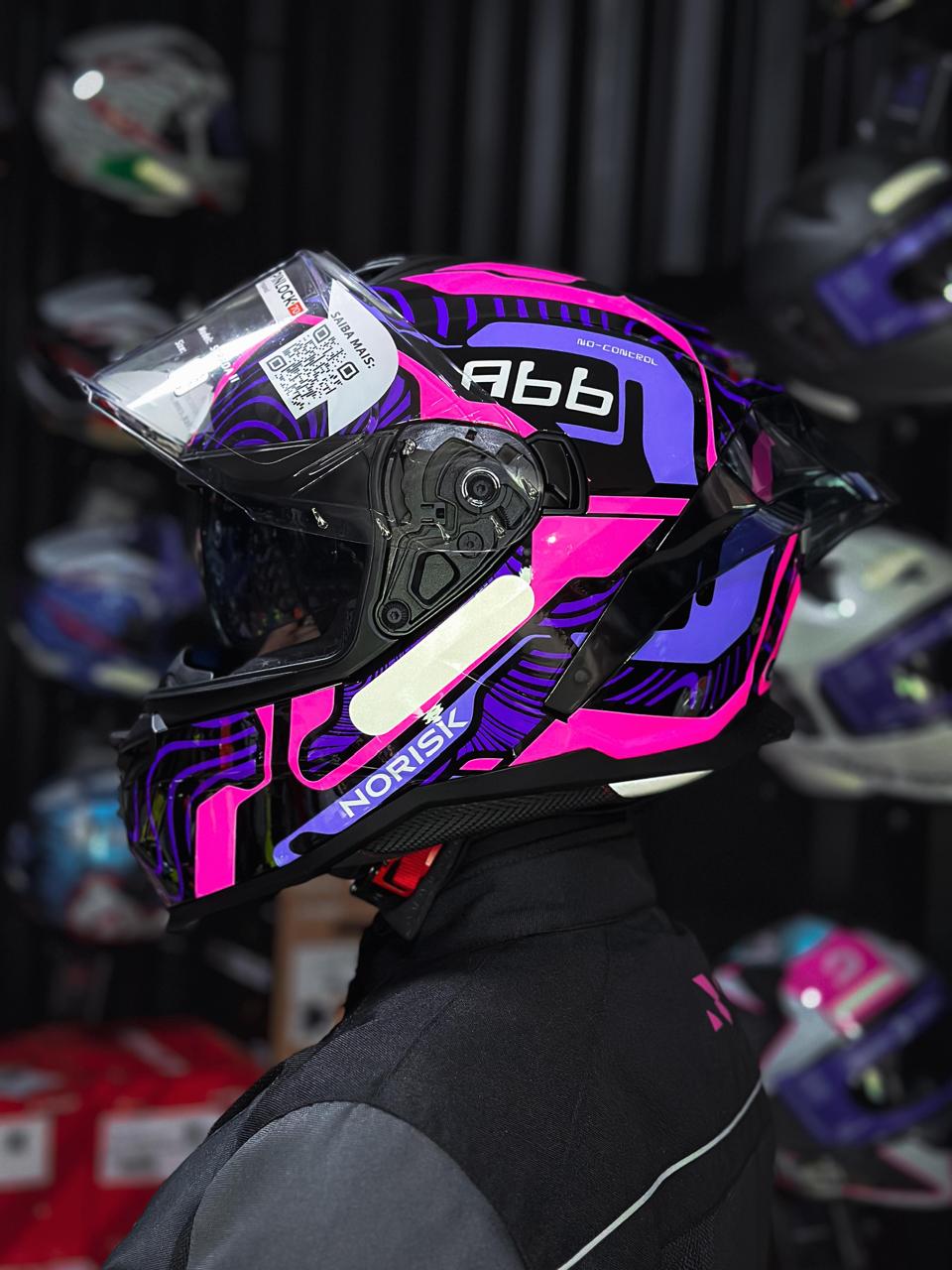 NORISK STRADA II FUSION ROXO/ROSA/PRETO