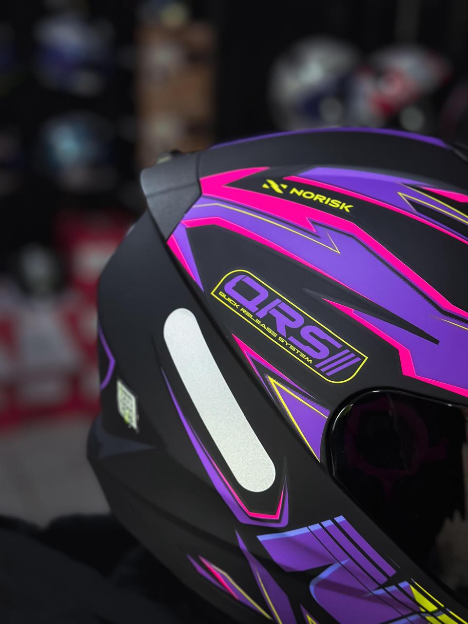 Norisk Capacete RAZOR SOLID GHOST MATTE BLACK PURPLE