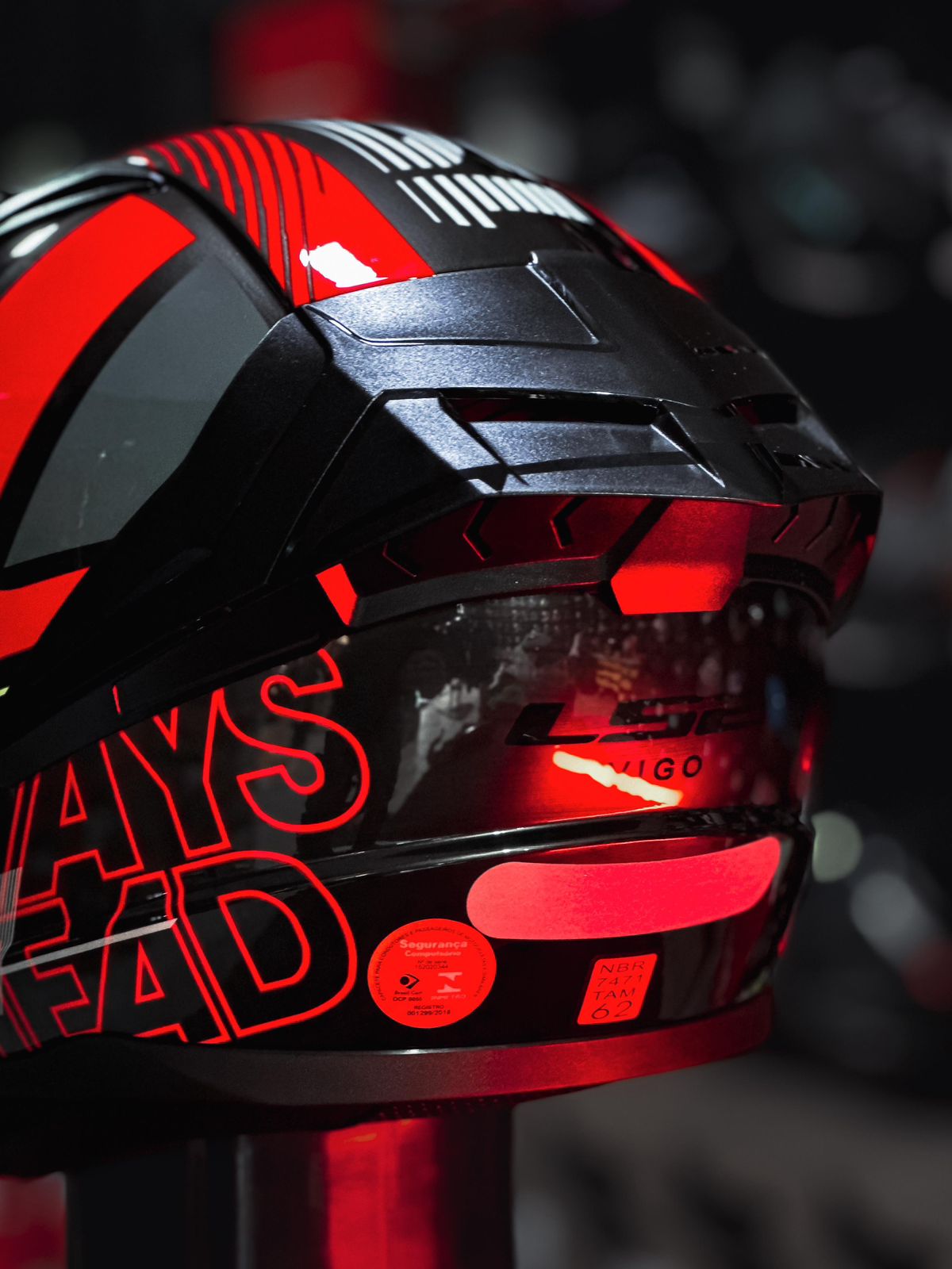 LS2 FF810 VIGO SHIFT JEANS TITANIUM/ RED