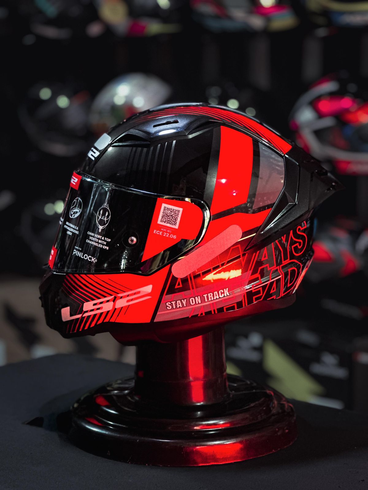 LS2 FF810 VIGO SHIFT JEANS TITANIUM/ RED