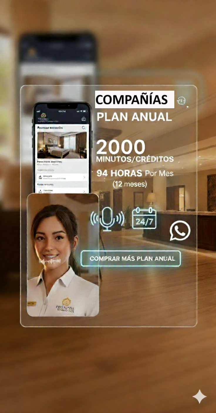 2000 Minutos/Créditos - 94 Horas  Por Mes - Compañías Plan Anual (12 meses)
