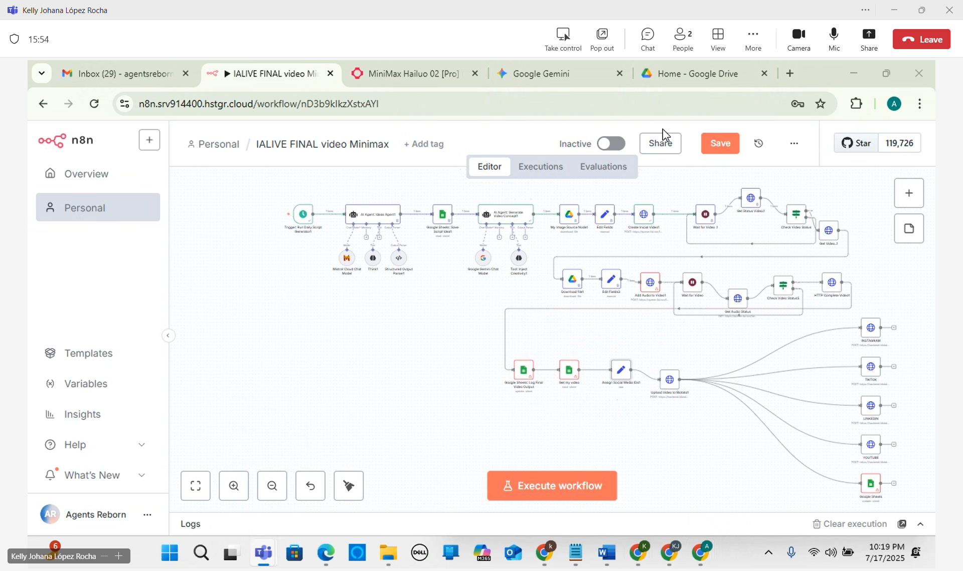 Solución de Problemas en n8n:  Conexión de APIs, Integraciones Avanzadas, Nodos, Credenciales, Flujos