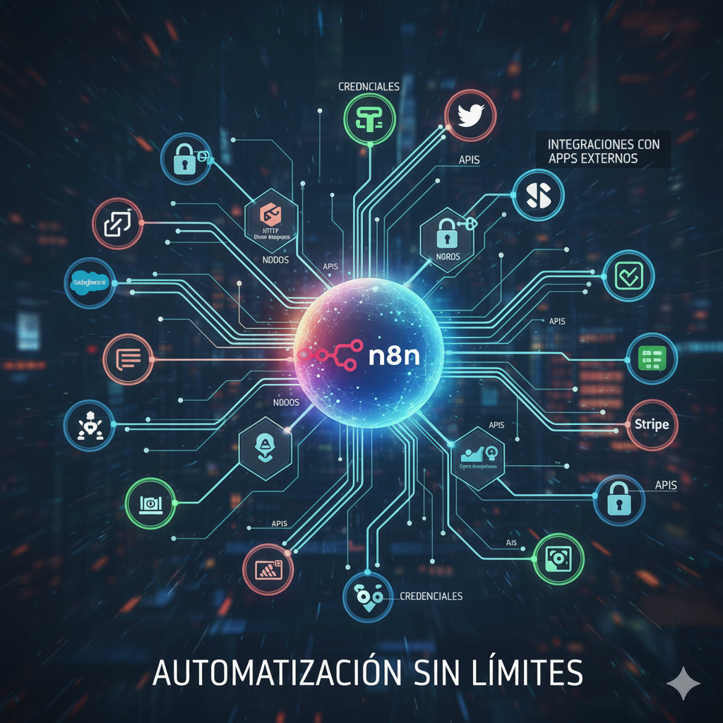 Solución de Problemas en n8n: Conexión de APIs, Integraciones Avanzadas, Nodos, Credenciales, Flujos