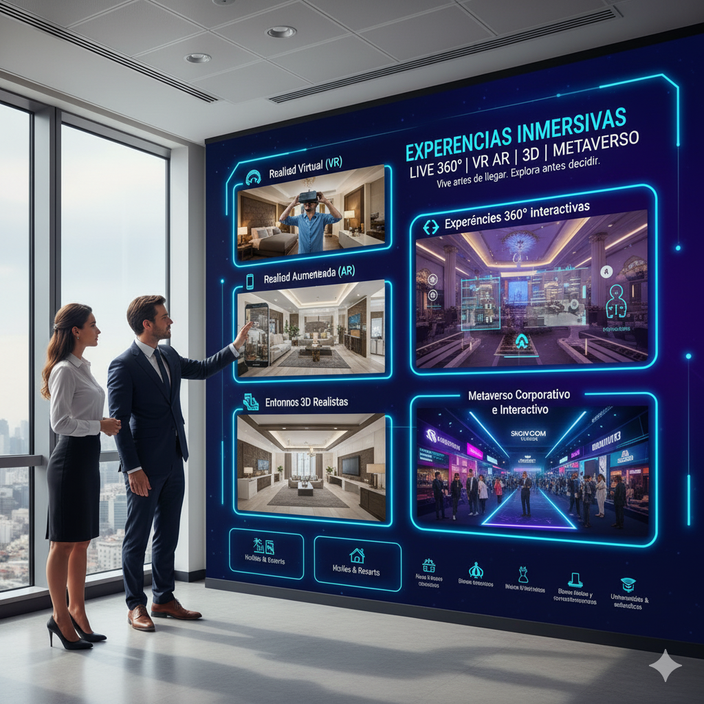 EXPERIENCIAS INMERSIVAS LIVE 360° | VR | AR | 3D | METAVERSO