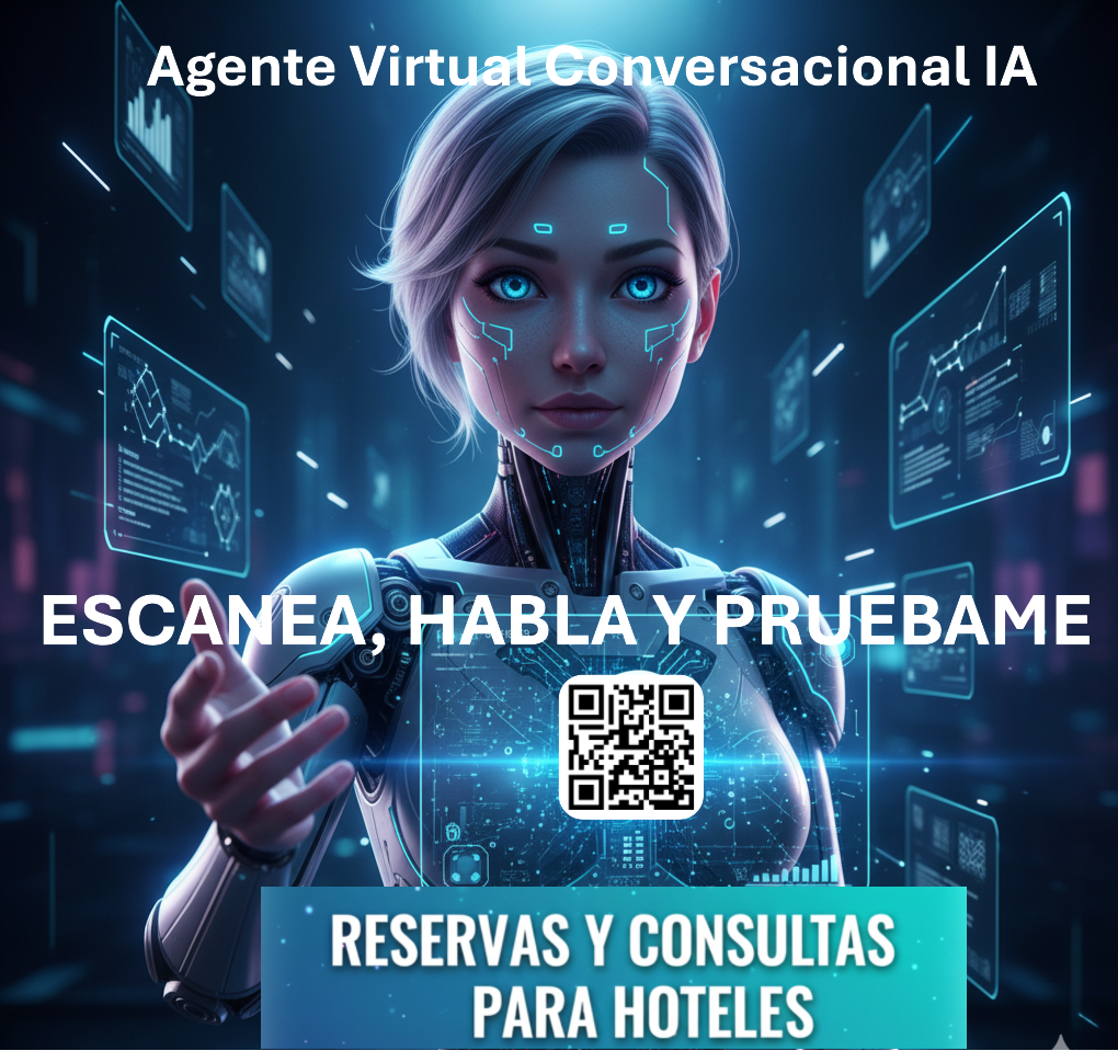 HOTEL CONSULTAS Y RESERVAS - AGENTE VIRTUAL IA CONVERSACIONAL 24/7 - ACTIVELO CON CODIGO QR  