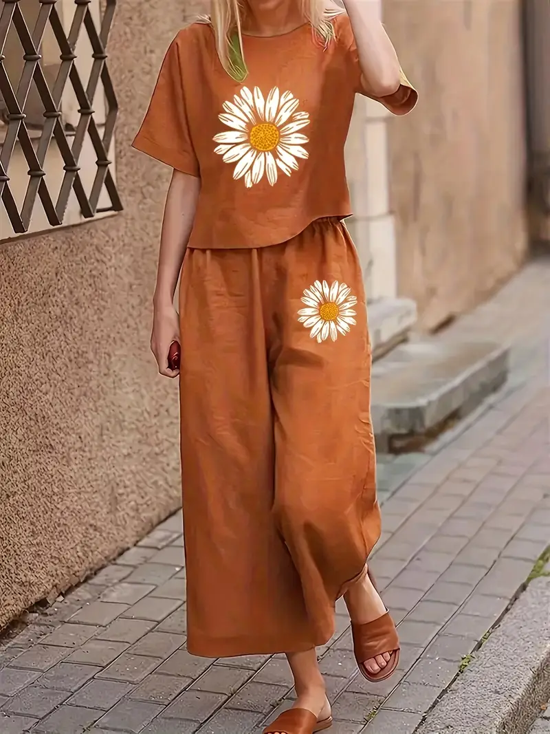 Floral Print Lounge Set