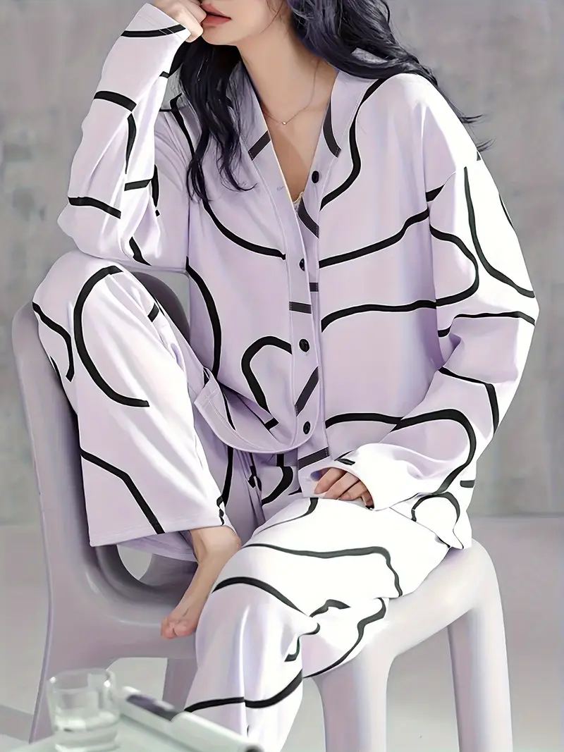 Stylish lavender Pajama Set