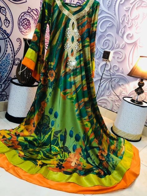 Elegant Multicolor Traditional Dress