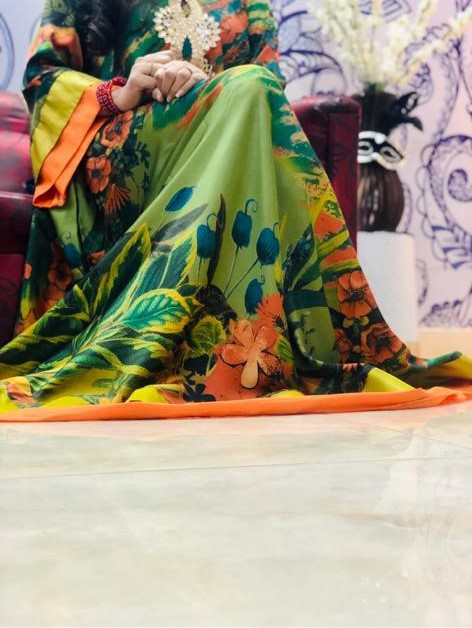 Elegant Multicolor Traditional Dress