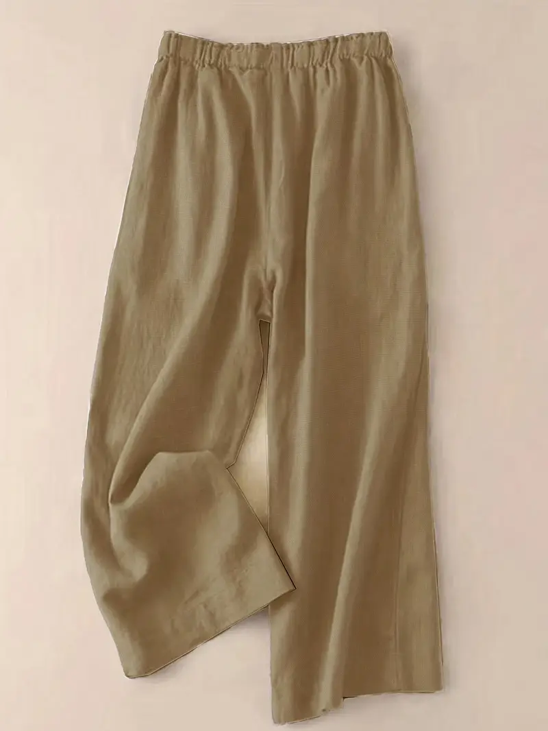 Green Wide-Leg Trousers