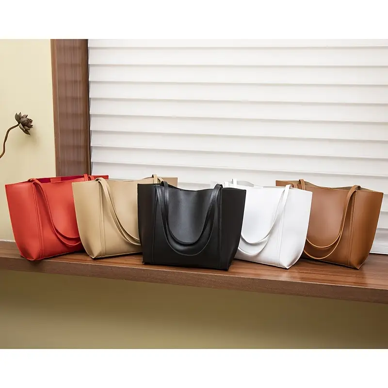 Leather Handbag 2 PC SET