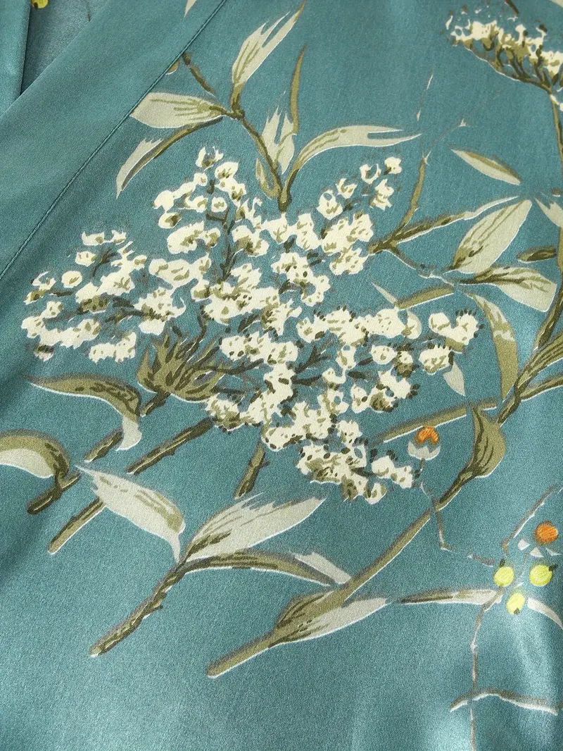 Silk Floral Night wear