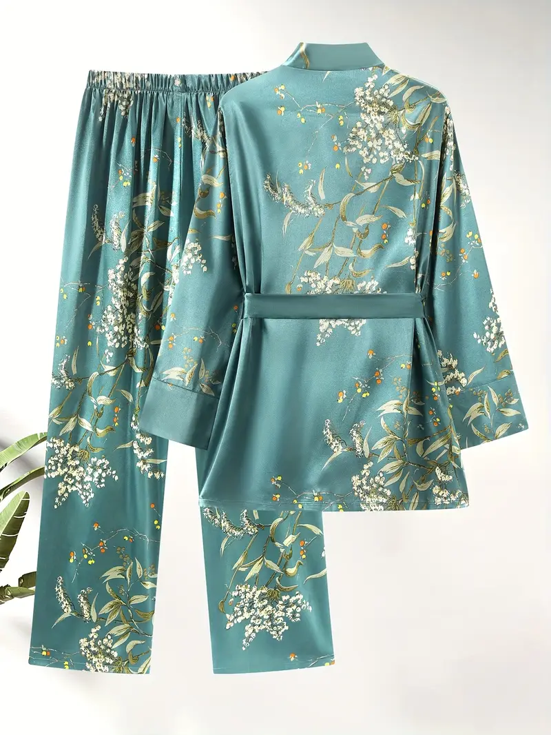 Silk Floral Night wear