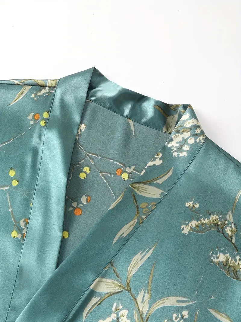 Silk Floral Night wear