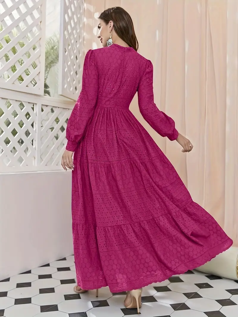 brilliant pink long frock