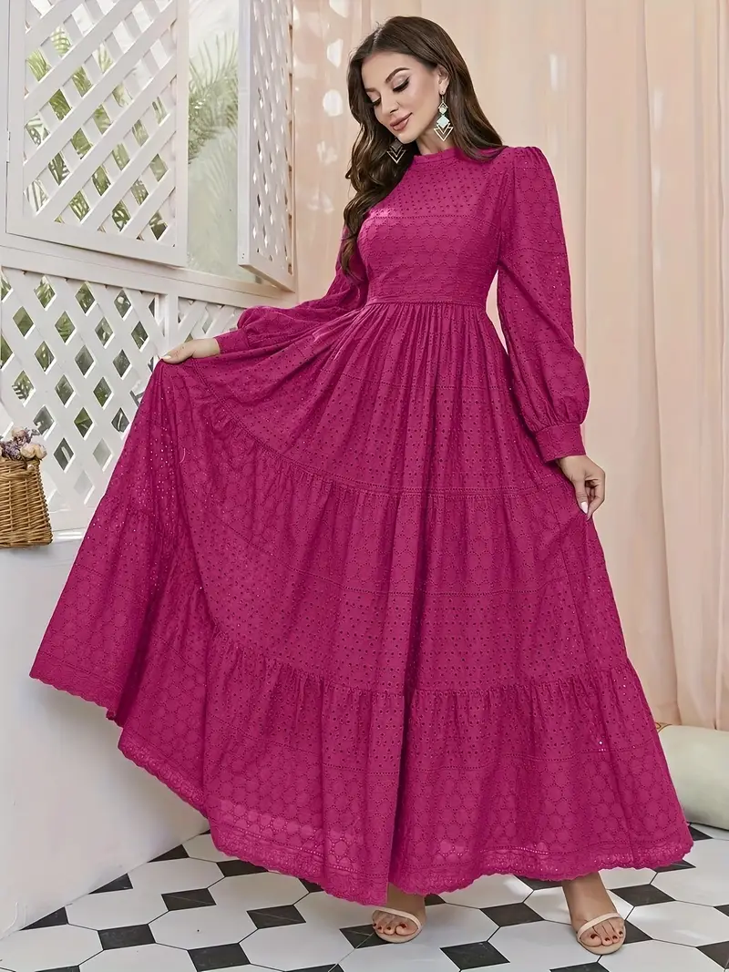 brilliant pink long frock