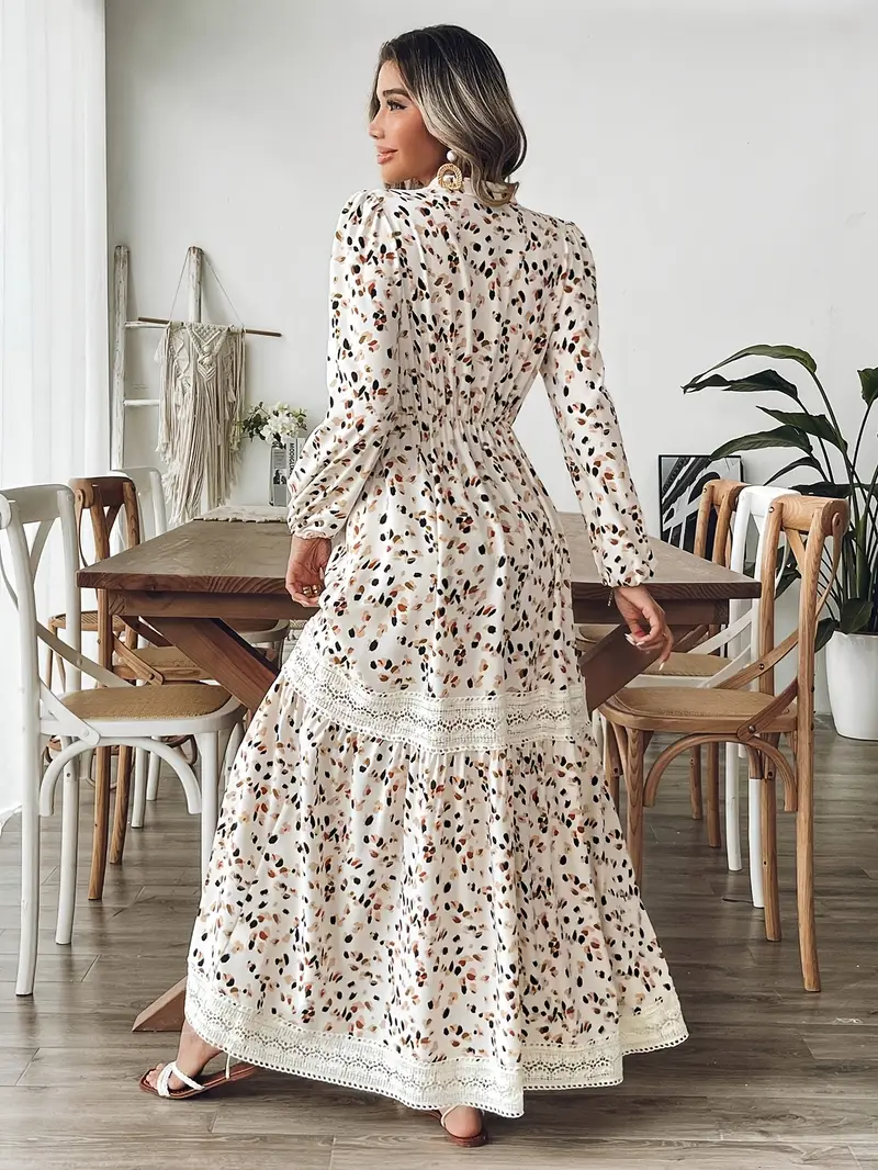 Fuchia Long dotted mazi