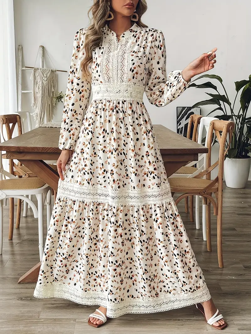 Fuchia Long dotted mazi