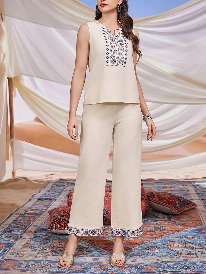 Embroidered Long Sleeve white Kaftan