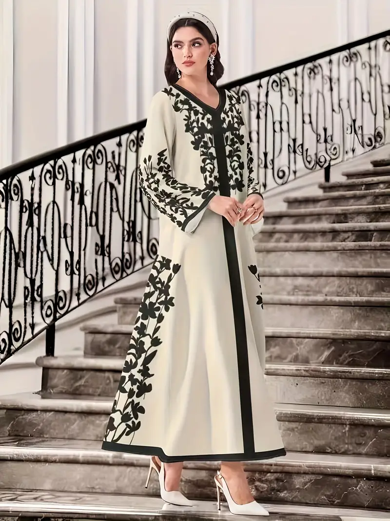 HELENA Embroidered Long Dress