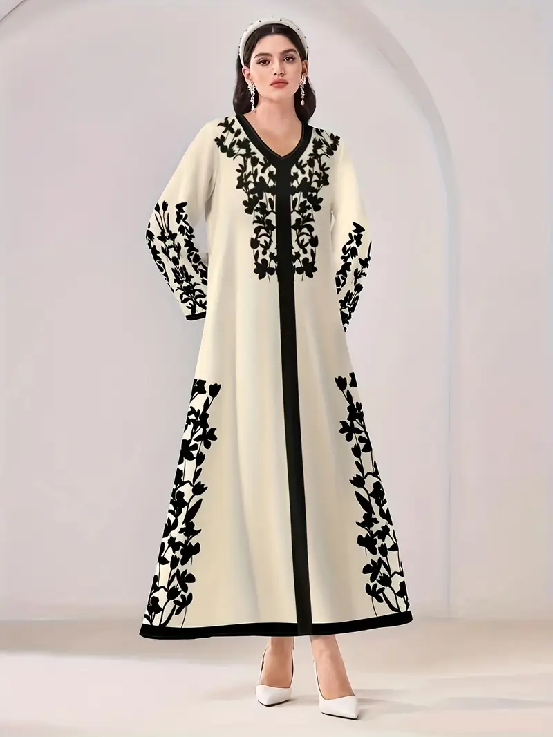 HELENA Embroidered Long Dress